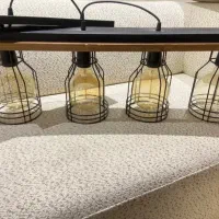 لوستر کانتر و اشپزخانه چوبی