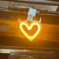 قلب آویز چراغ دار پرنور و زیبا|صنایع دستی و سایر لوازم تزئینی|نسیمشهر, |دیوار