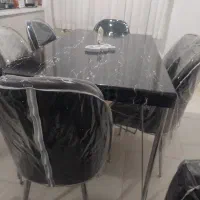 میزناهارخوری شیش نفری کاملا نو با کاور اماده