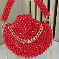 کیف مرواریدی دست باف یلدایی خاص|کیف، کفش، کمربند|صباشهر, |دیوار