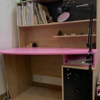 میز تحریر  و کتابخانه آپادانا|کتابخانه، شلف، قفسه‌های دیواری|تهران, مرزداران|دیوار