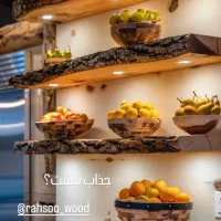 شلف دیواری روستیک حراج|کتابخانه، شلف، قفسههای دیواری|کرج, فاز ۵ مهرشهر|دیوار