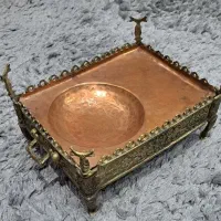 منقل برنجی کف مس