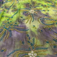 پارچه جرج ملیله دوزی تمام کار