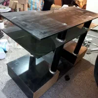 زیر تلویزیونی شیشه ای دودی محکم