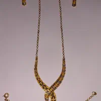 نیم ست طلا ۱۸ عیار  بدون اجرت