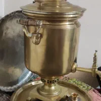 سماور روسی زغالی قدیمی|کلکسیون اشیاء عتیقه|کن, |دیوار