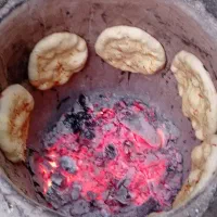 تنور  چرخ دار سیار  گلی و سنتی  روستایی