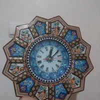 ساعت دیواری خاتم و مینا کاری صنایع دستی اصفهان|ساعت دیواری و تزئینی|تهران, افسریه جنوبی|دیوار
