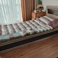 تخت یک نفره و کتابخانه|تخت و سرویس خواب|تهران, دردشت|دیوار