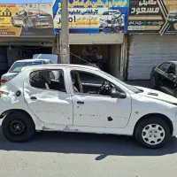 پژو ۲۰۶ مدل ۹۱ موج انفجار اسیب دیده