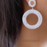 گوشواره فول نگین رنگ ثابت با آبکاری نقره|بدلیجات|جوانرود, |دیوار