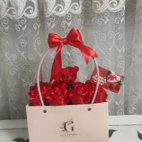 انواع باکس ودسته گل روبانی