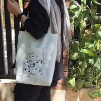 ساک خرید (توت بک ) کنف و متقال|کیف، کفش، کمربند|آفتاب, |دیوار