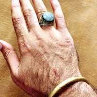 انگشتر حدید حضرت سلیمان وستاره داوود|جواهرات|بابل, |دیوار
