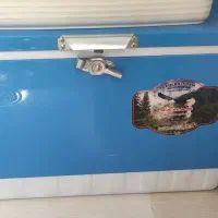 یخچال مسافرتی فلزی دو جداره کاملآ سالم