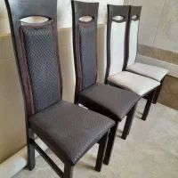 ۴ عدد صندلی چوبی
