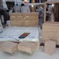 تخت خواب دونفره پارچه ای با تشک با اقساط|تخت و سرویس خواب|چابهار, |دیوار