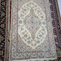 فرش دستباف نائینی گل ابریشم