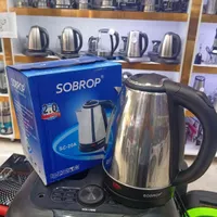 کتری برقی 2لیتری SOBROP استیل اتومات ارسال فوری|سماور، چای‌ساز، قهوه‌ساز|مشهد, شهید آوینی|دیوار