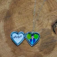 گردنبند قلبی عکس ، کادو برای روز مرد