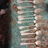 تعداد 12 عدد قاشق چنگال قدیمی