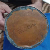 جام فلزی قدیمی کار دست تصویردار به وزن۴۲۵گرم۸۰۰سوت|کلکسیون اشیاء عتیقه|ارومیه, |دیوار