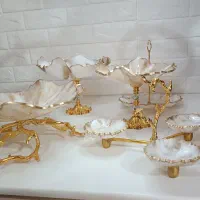 سرویس پذیرایی رزینی به همراه ساعت|ظروف سرو و پذیرایی|گرگان, |دیوار