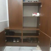 جاکفشی که هم لباس آویز داره هم کشو دار و جادار|جاکفشی، کمد، دراور|قدس, شهر‌قدس|دیوار