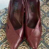 کفش چرم اصل طرح مار خارجی
