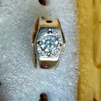 الماس اصلی رکاب نقره ایتالیایی