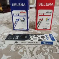 فروش تعدادی خودکار سلنا و مداد و جاچسبی