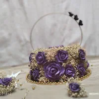 سینی حنا لاکچری با گل آرایی حرفه ای
