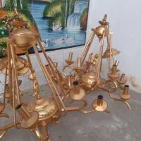 فروش خریدار لوستر آبکاری و برنزی سالم و خراب|لوستر و چراغ آویز|تهران, سعادت‌آباد|دیوار