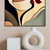 نقاشی مدرن و نقاش روی چوب