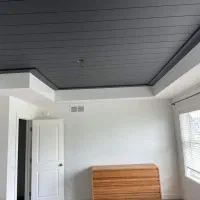 اجرای کناف کلیک۶۰×۶۰ pvc دیوار جداکننده انواع دکور|خدمات پیشه و مهارت|یزد, |دیوار