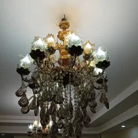 یه جفت لوستر جنس برنج|لوستر و چراغ آویز|قزوین, |دیوار