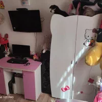 سرویس خواب دخترانه|تخت و سرویس خواب|فولادشهر, فولادشهر|دیوار