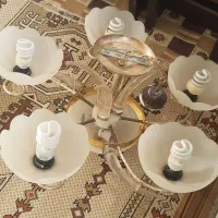 لوستر|لوستر و چراغ آویز|نیشابور, گمنام غربی|دیوار