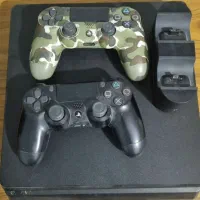 ps4 دو دسته همراه پایه شارژر