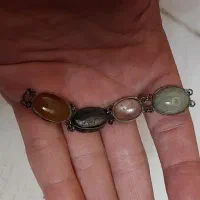 دستبند نقره ۷ نگین