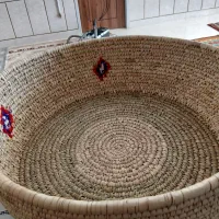 سبد حصیری|صنایع دستی و سایر لوازم تزئینی|اصفهان, برزان|دیوار