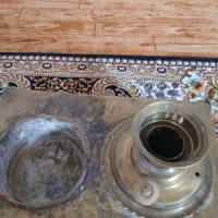 منقل سلطنتی زمان شاه برنجی|کلکسیون اشیاء عتیقه|یاسوج, |دیوار