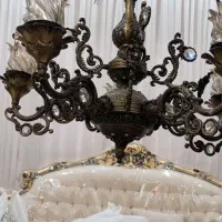 لوستر 4 شاخه شاه عباسی با لامپ مناسب جهیزیه