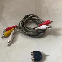 کابل VGA صدا و تصویر به همراه فیش تبدیل AUX