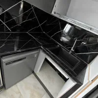 صفحه کابینت مشکی در حد نو