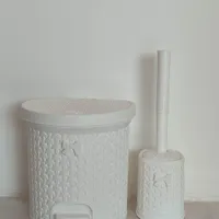 سطل زباله دوجداره همراه با فرچه