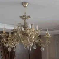 لوستر برنجی ۱۰ شعله یک جفت