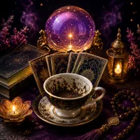 فال ورق ، چای ، سرکتاب.