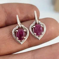 گوشواره نقره با طرح بازیگوش